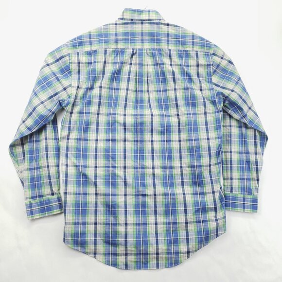 *RARE* Gianni Versace K2000 Plaid Shirt Mens XL Green Blue - Picture 2 of 13